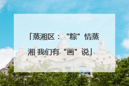 蒸湘区：“粽”情蒸湘 我们有“画”说
