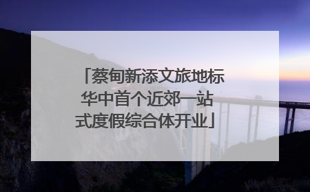 蔡甸新添文旅地标 华中首个近郊一站式度假综合体开业