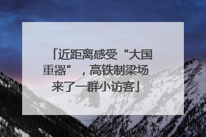 近距离感受“大国重器”，高铁制梁场来了一群小访客