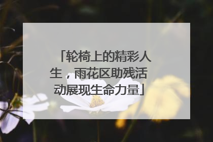 轮椅上的精彩人生，雨花区助残活动展现生命力量