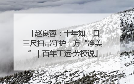 赵良蓉：十年如一日 三尺扫帚守护一方“净美”｜百年工运·劳模说