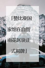 赞比亚国家馆在自贸雨花区块正式揭牌
