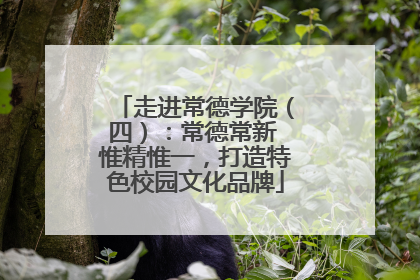 走进常德学院（四）：常德常新 惟精惟一，打造特色校园文化品牌