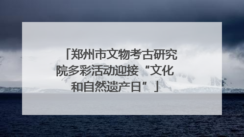 郑州市文物考古研究院多彩活动迎接“文化和自然遗产日”