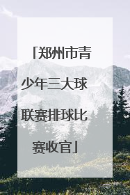 郑州市青少年三大球联赛排球比赛收官