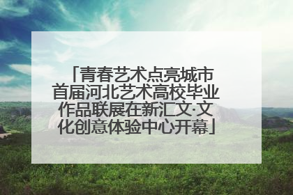 青春艺术点亮城市 首届河北艺术高校毕业作品联展在新汇文·文化创意体验中心开幕