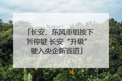长安、东风重组按下暂停键 长安“升级”驶入央企新赛道