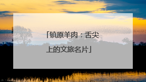 镇原羊肉：舌尖上的文旅名片