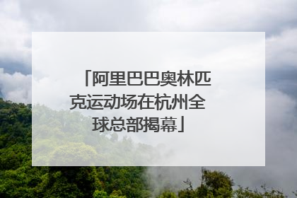 阿里巴巴奥林匹克运动场在杭州全球总部揭幕