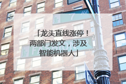 龙头直线涨停！两部门发文，涉及智能机器人