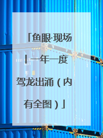 鱼眼·现场丨一年一度 驾龙出涌（内有全图）