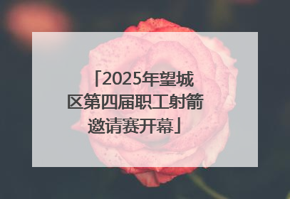 2025年望城区第四届职工射箭邀请赛开幕
