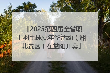 2025第四届全省职工羽毛球嘉年华活动（湘北赛区）在益阳开幕