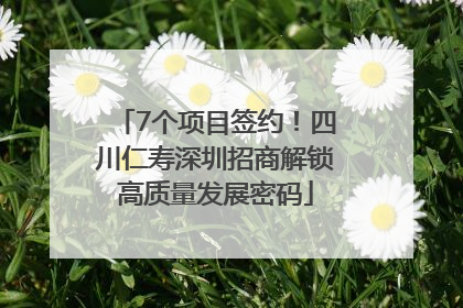 7个项目签约！四川仁寿深圳招商解锁高质量发展密码