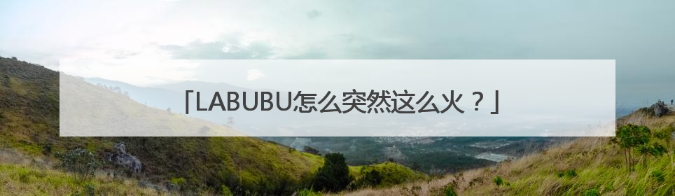 LABUBU怎么突然这么火？