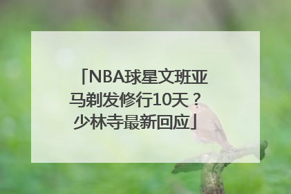 NBA球星文班亚马剃发修行10天？少林寺最新回应